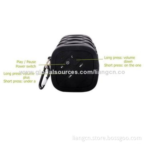 2014 New Sports Portable Wireless Waterproof Bluetooth Speaker for Both Outdoor and IndoorNew